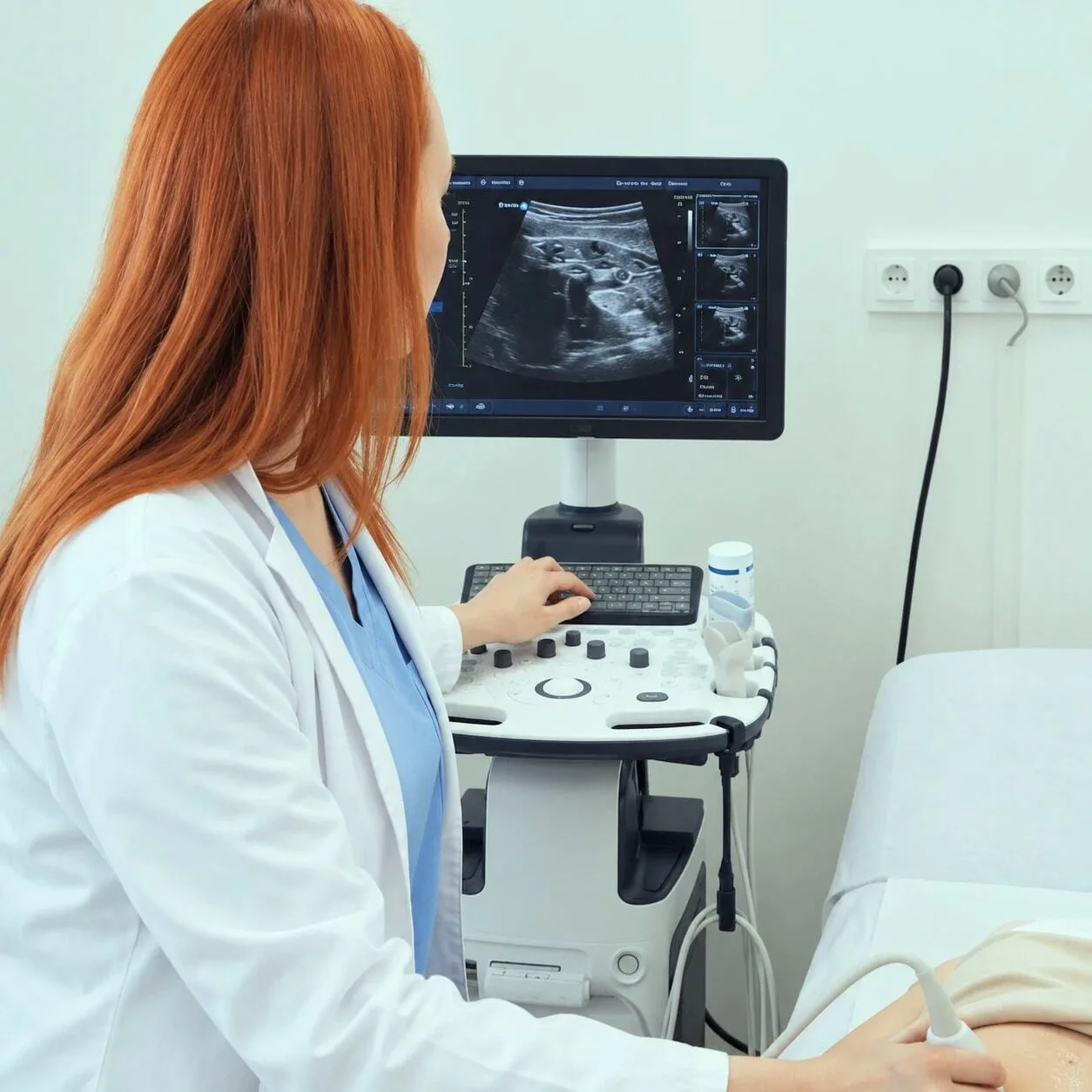 Ultrasound examination in the urology clinic